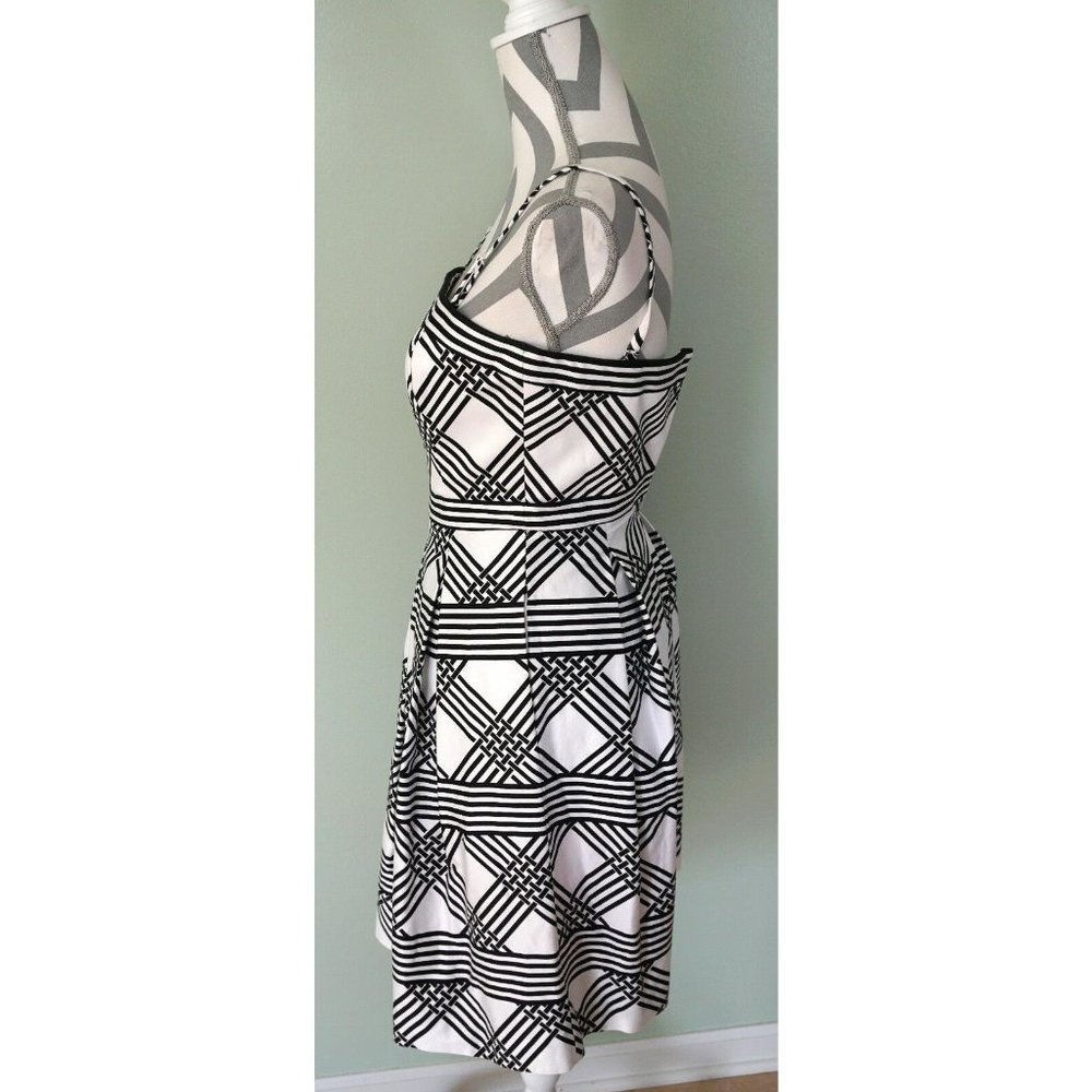 WHITE HOUSE BLACK MARKET Striped Midi Dress - Picture 3 of 5